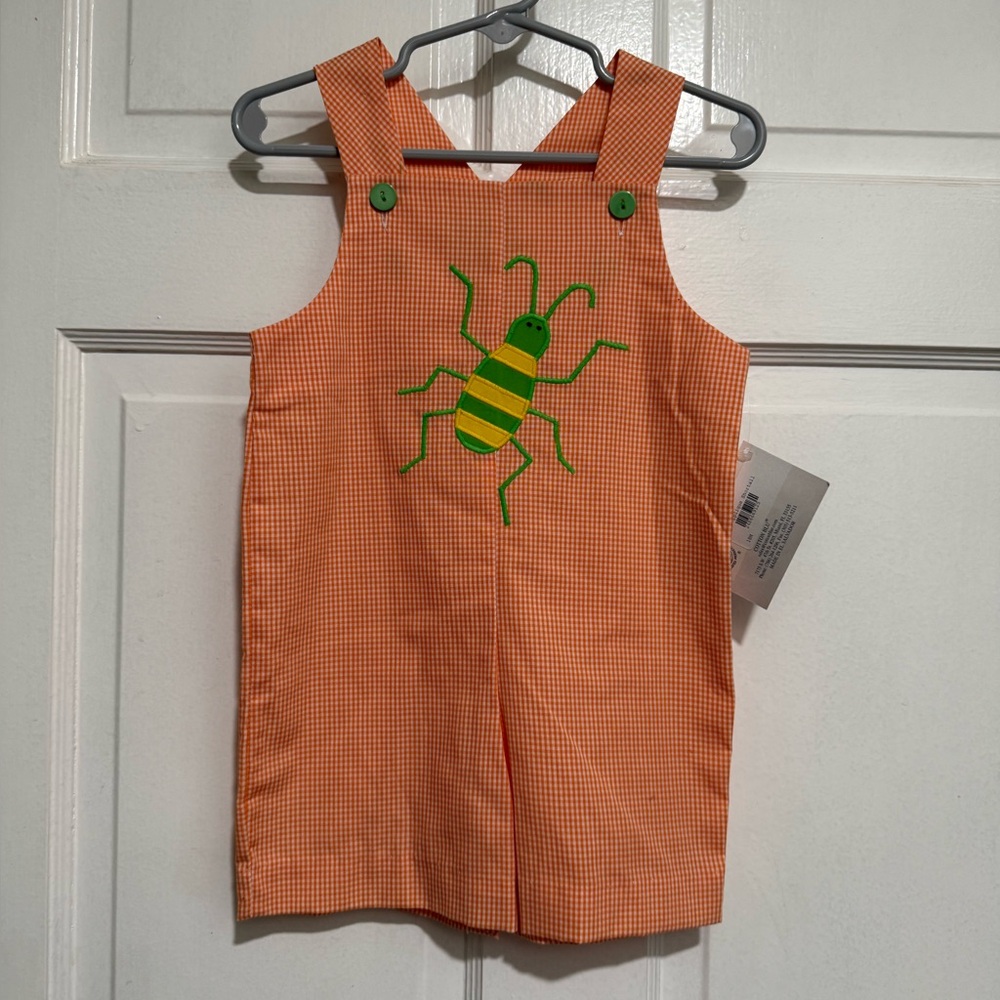 New 18 Month Bug Shortalls One Piece Jon Jon Romper Overalls Boys Spring Summer